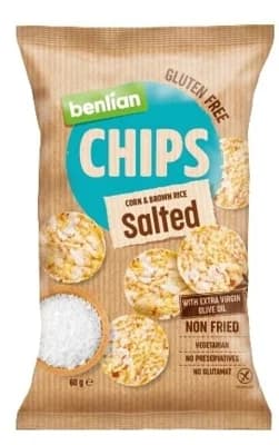 Benlian Kukuřičné chipsy s mořskou solí bez lepku