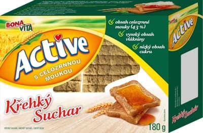 Bonavita Active Křehký suchar s celozrnnou moukou