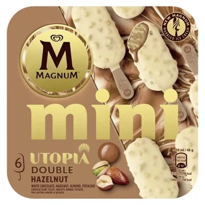 Magnum Mini double hazelnut nanuk multipack (6×55 ml)