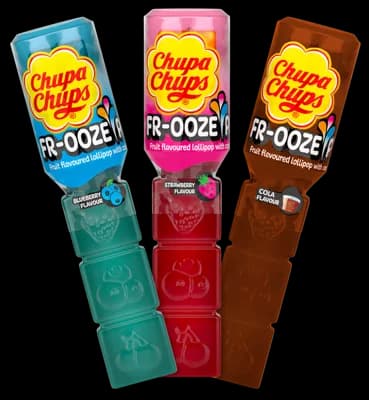 Chupa Chups Frooze pop lízatko s gelem