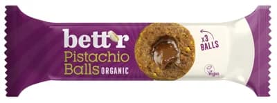 Bett'r BIO Ovocné kuličky s pistáciovou náplní (3×15 g)