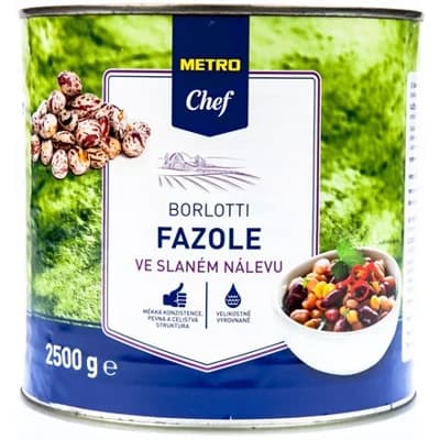 METRO Chef Fazole Borlotti ve slaném nálevu