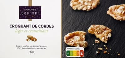 Monoprix Gourmet Tradiční francouzské křupavé sušenky s mandlemi