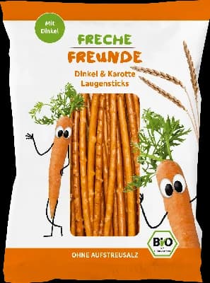 Freche Freunde BIO Špaldové tyčinky s mrkví