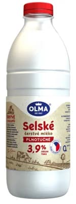 Olma Selské čerstvé mléko plnotučné 3,9 %