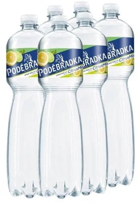Poděbradka Citrus mix jemně perlivá voda 6x1,5L