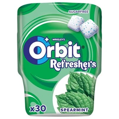 Orbit Refreshers Spearmint žvýkačky 6 x dóza