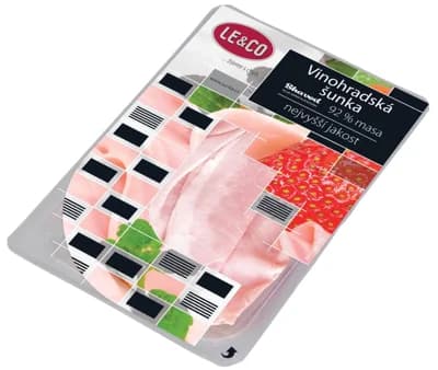 LE&CO Vinohradská šunka nejvyšší jakosti shaved s obsahem masa 92 %