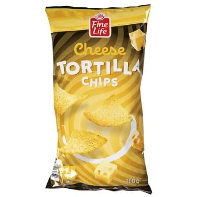 Fine Life Tortilla Chips sýrové