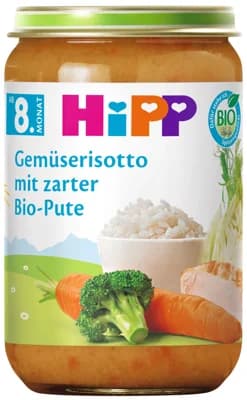 HiPP BIO Zeleninové rizoto s krůtím masem