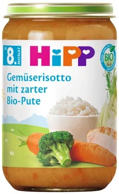 HiPP BIO Zeleninové rizoto s krůtím masem