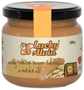 Lucky Alvin Arašídy + mléčná vegan čokoláda a mořská sůl