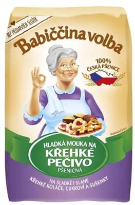Babiččina Volba  Hladká mouka na křehké pečivo