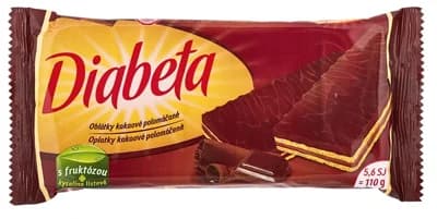 Diabeta/Dibeta Oplatky kakaové polomáčené