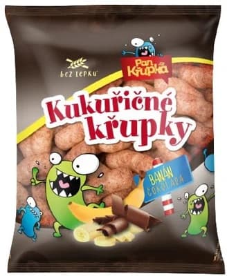 Pan Křupka Kukuřičné křupky banán a čokoláda
