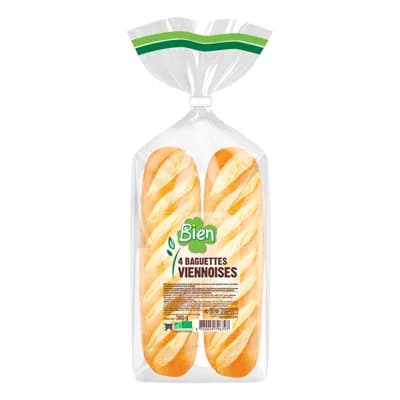Naturalia Bien BIO Vídeňská bageta, 4ks