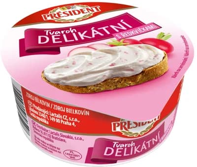 Président Delikátní tvaroh ředkvička