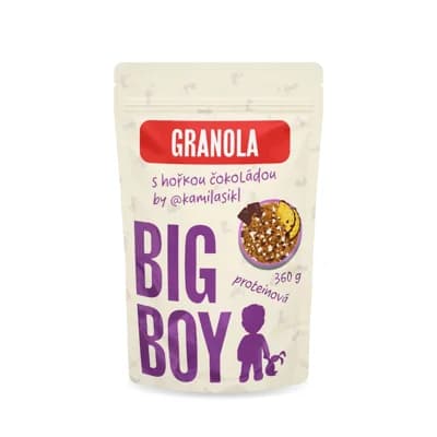 BIG BOY Granola s proteinem a hořkou čokoládou EKO balení