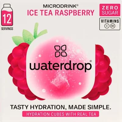Waterdrop Ice Tea Raspberry 12ks