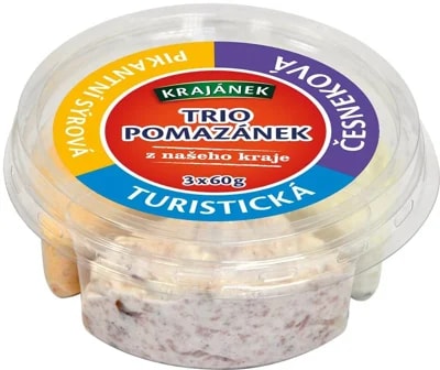Krajánek Trio pomazánek z našeho kraje