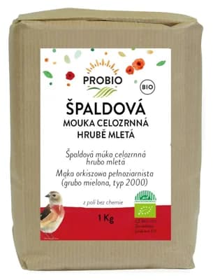 Probio BIO Mouka špaldová celozrnná hrubě mletá