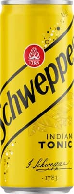 Schweppes Indian tonic plech