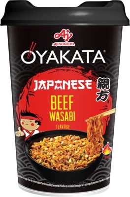 Oyakata Instantní smažené nudle s příchutí hovězí Wasabi