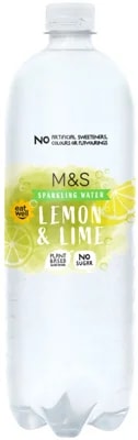 Marks & Spencer Limonáda s příchutí citronu a limetky bez přidaného cukru