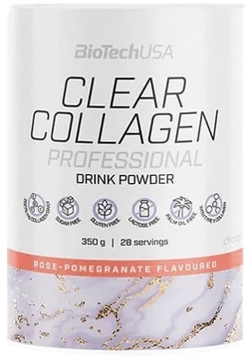 BiotechUSA Clear Collagen Professional - růže/granátové jablko