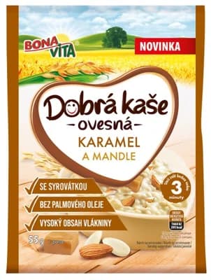 Bonavita Dobrá kaše karamel, mandle