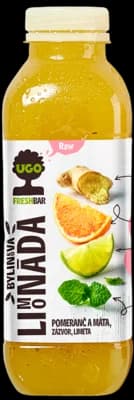 UGO RAW limonáda pomeranč a máta