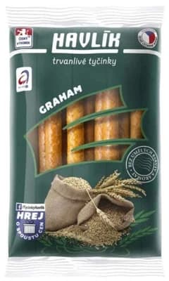 Havlík Trvanlivé grahamové tyčinky se sýrem a solí