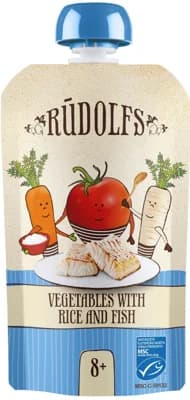 Rudolfs BIO Kapsička zelenina, rýže a ryba