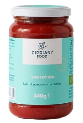 Cipriani Sansovina BIO rajčatová omáčka s bazalkou