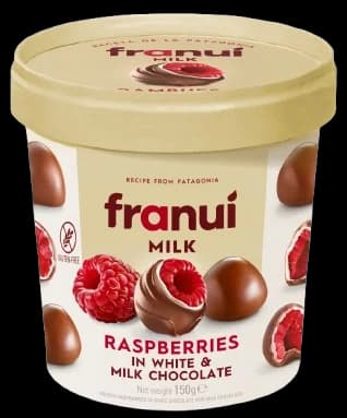 Franuí Maliny v bílé a mléčné čokoládě