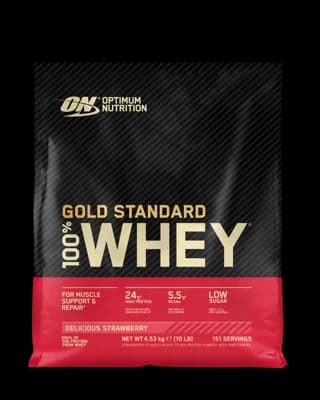 Optimum Nutrition 100% Whey Gold Standard lahodná jahoda