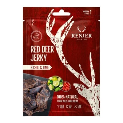 Renjer Jerky Jelení sušené maso chilli a limetka