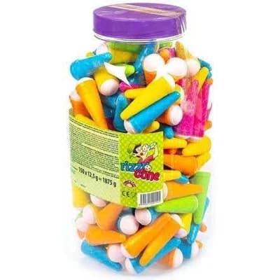 Fizzy Cones Lízátko s práškem "zmrzlinka" 150x12,5g