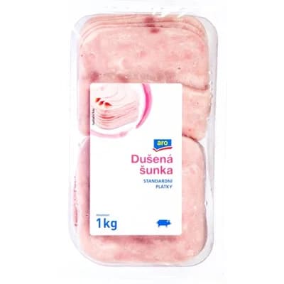 aro Dušená šunka Standard plátky chlaz.