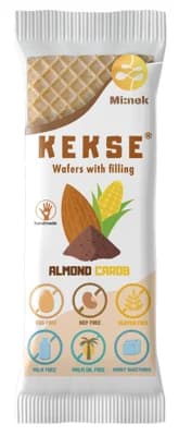 Kekse Oplatky s mandlovo-karobovou náplní