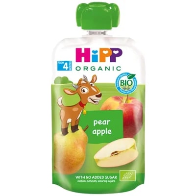 HiPP BIO Kapsička Hippies hruška a jablko