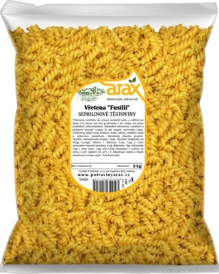 ARAX Těstoviny semolinové vřetena "Fusilli"