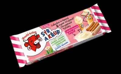 Veselá Kráva Sýr a Křup s šunkovou příchutí snack