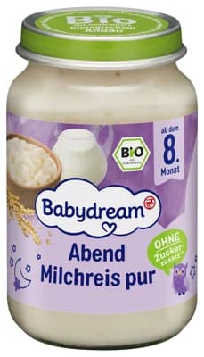 Babydream BIO Mléčná kaše s rýží