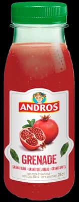 Andros 100% čistá šťáva z granátových jablek