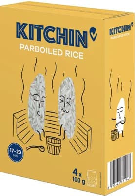 Kitchin Rýže parboiled varné sáčky (4×100 g)