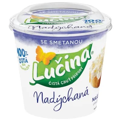 Lučina Nadýchaná se smetanou
