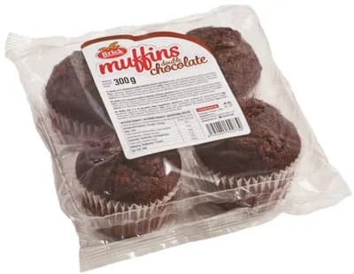 Brick Muffiny čokoládové s čoko kousky 4x75g