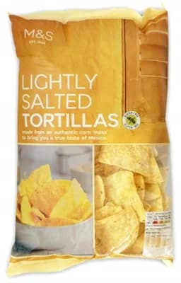 Marks & Spencer Tortilla chipsy kukuřičné mírně solené bezlepkové