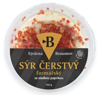 Sýrárna Broumov Čerstvý farmářský sýr se sladkou paprikou